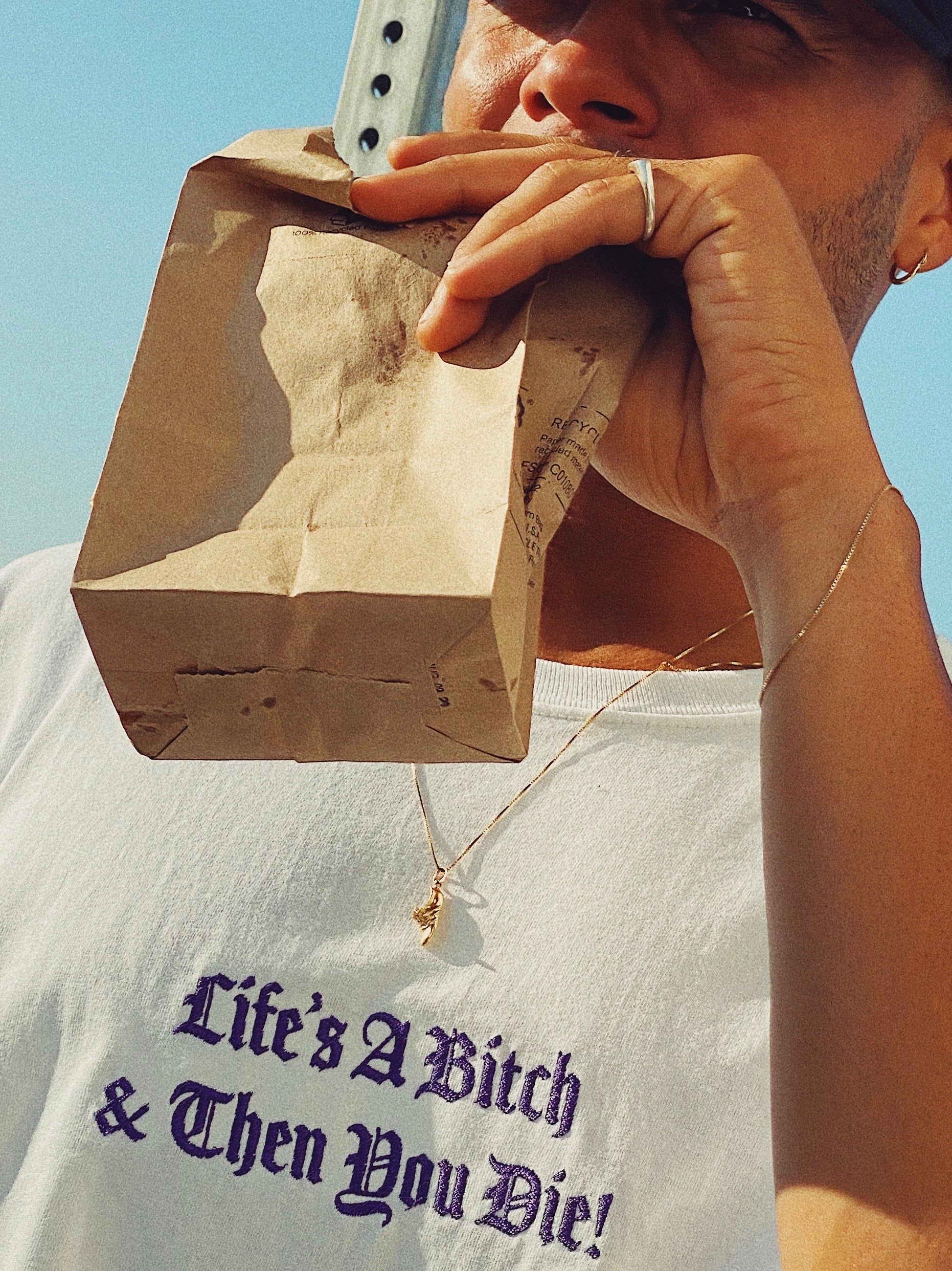 Life's A B***h Embroidered T-shirt