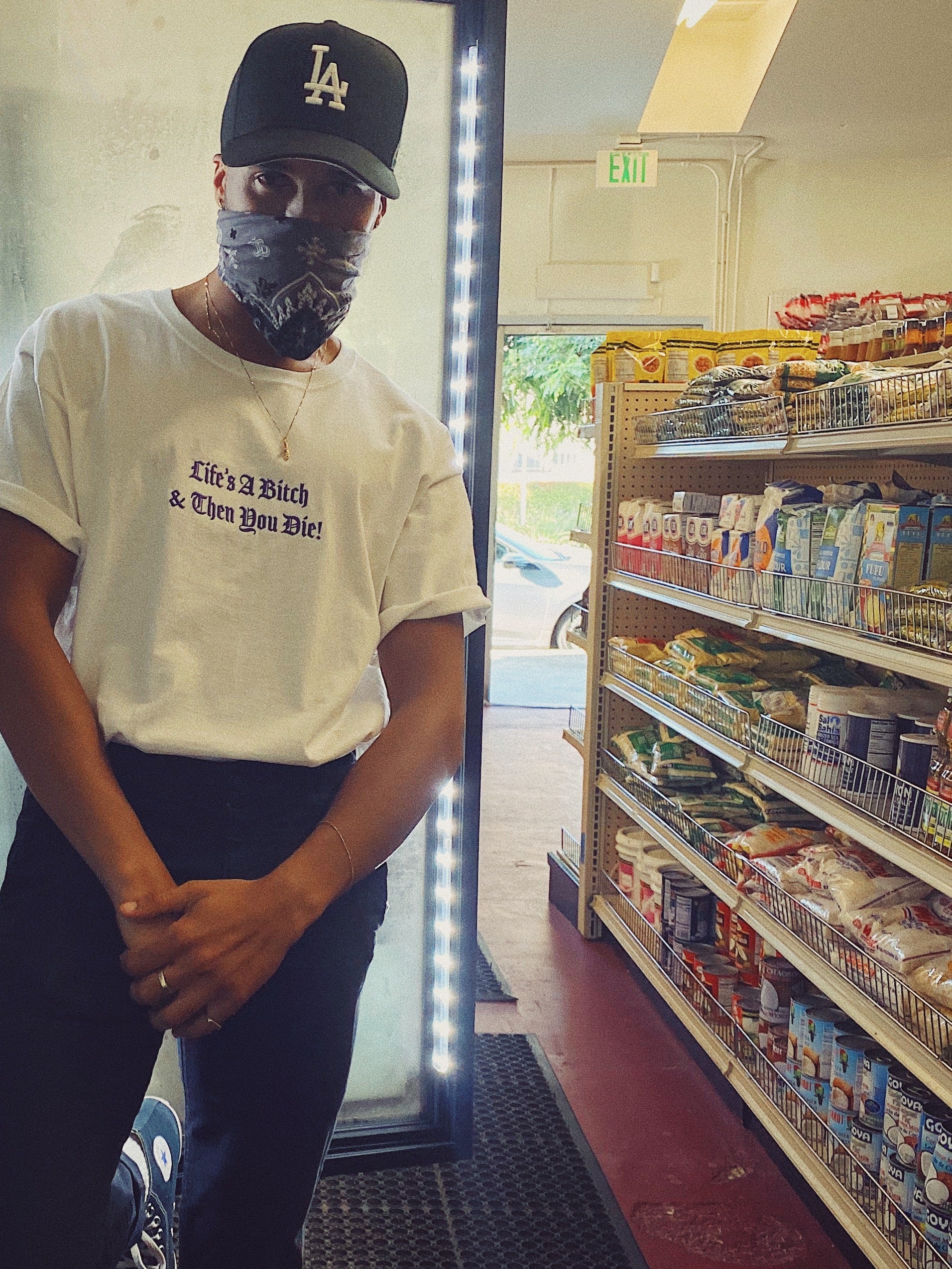 Life's A B***h Embroidered T-shirt