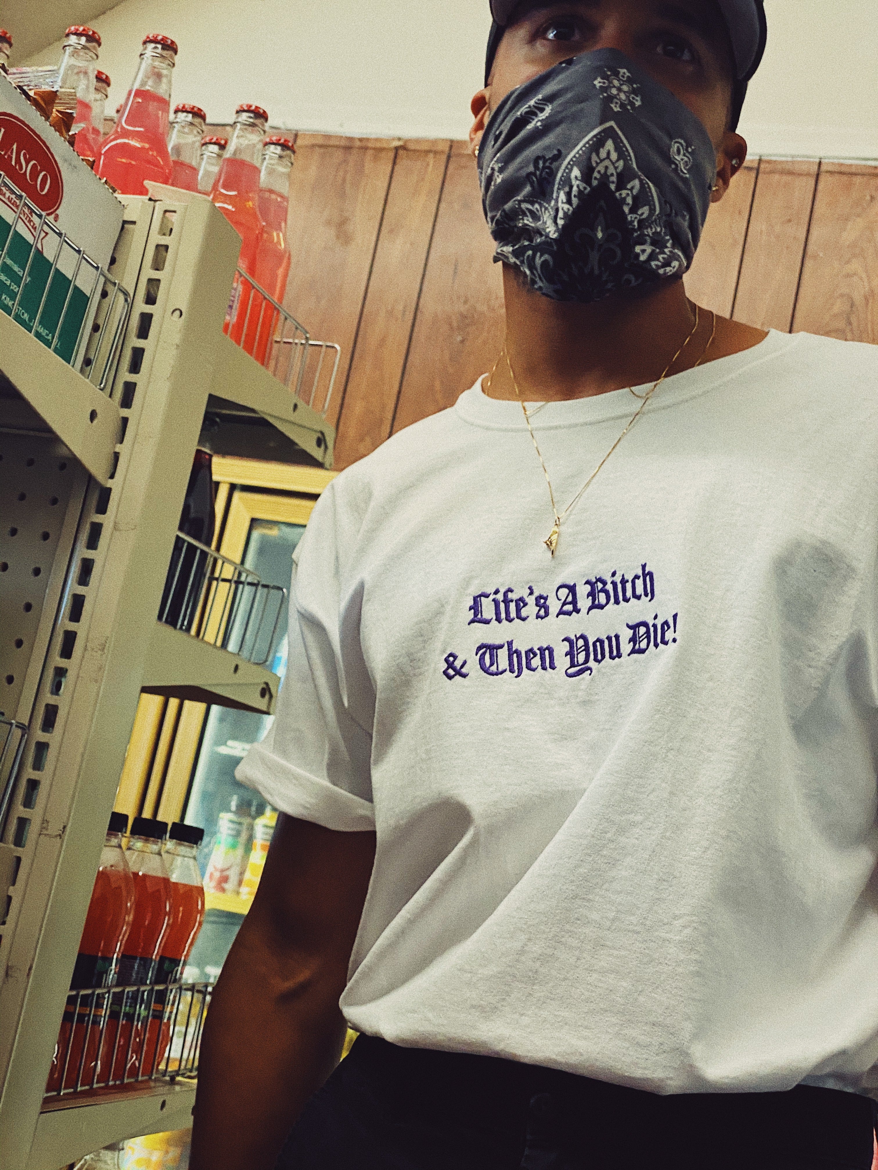 Life's A B***h Embroidered T-shirt