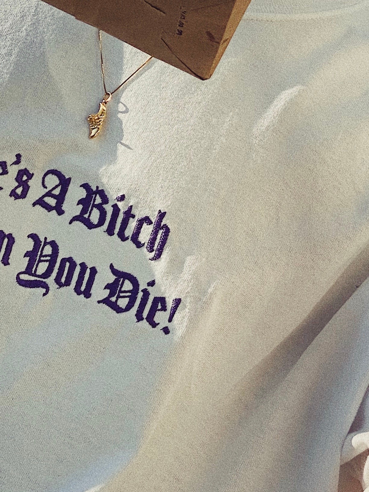 Life's A B***h Embroidered T-shirt