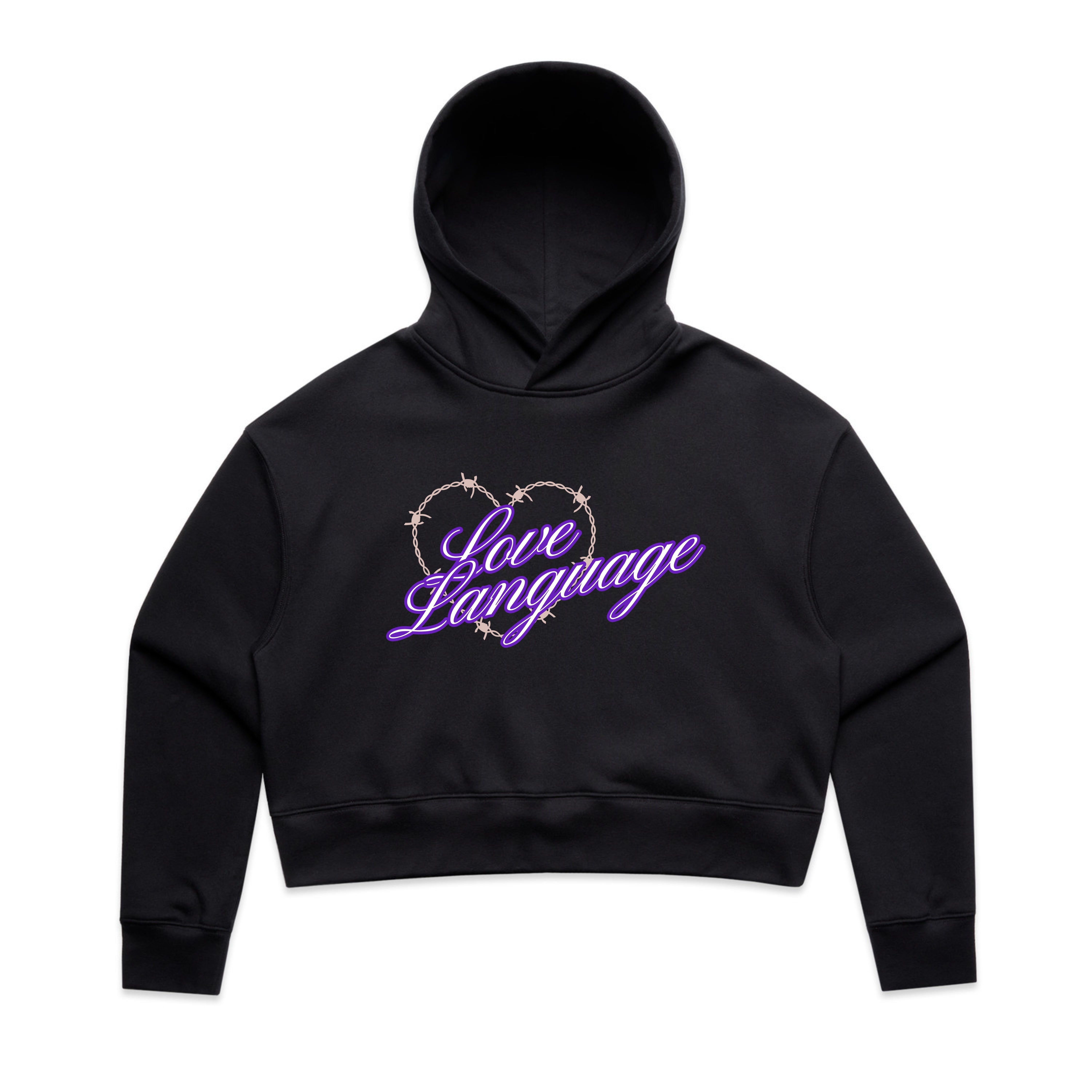 Love Language Women's Crop Hoodie